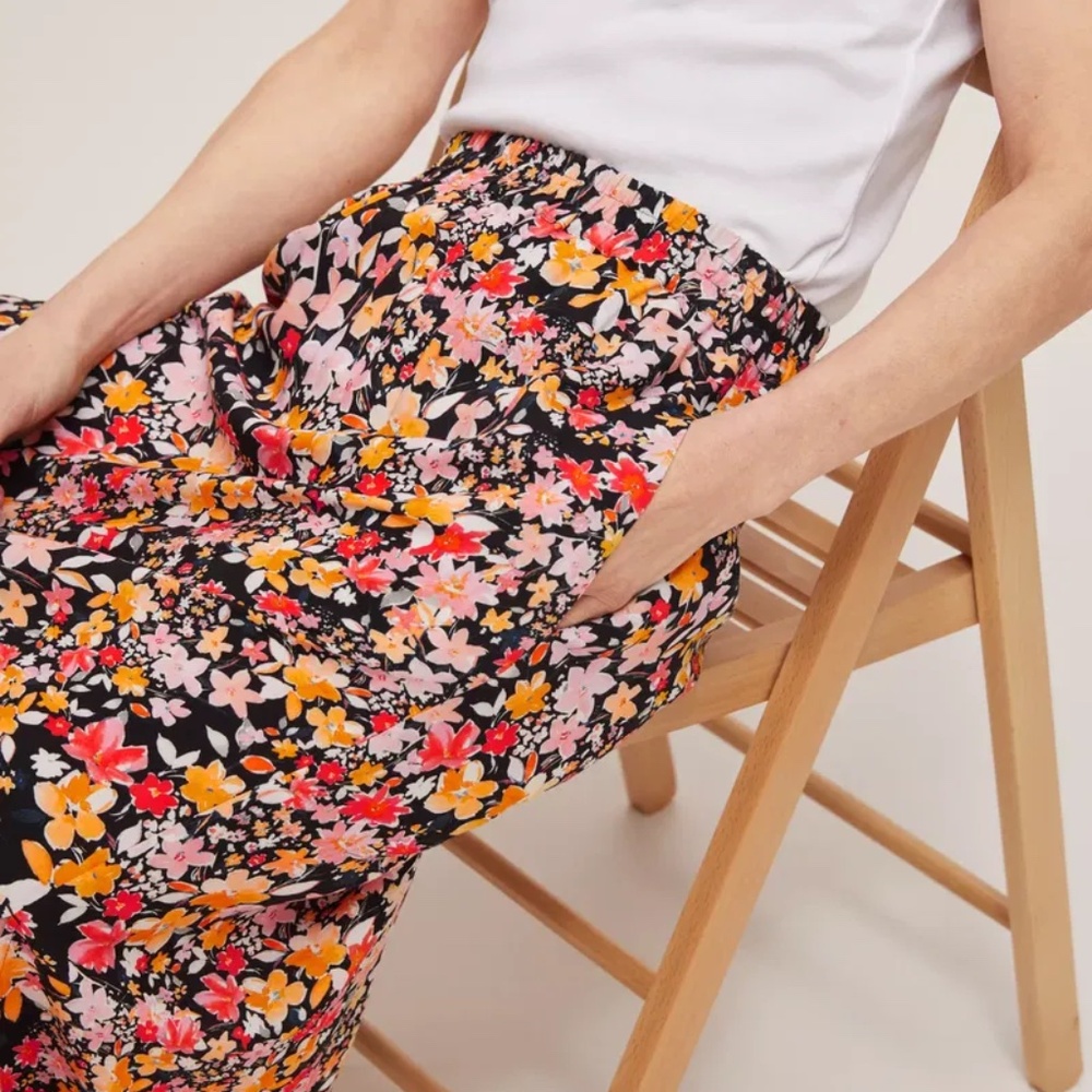 John Lewis - floral skirt - 14